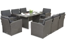 Tuinmeubelen Monaco Premium 8 Garden Point antraciet