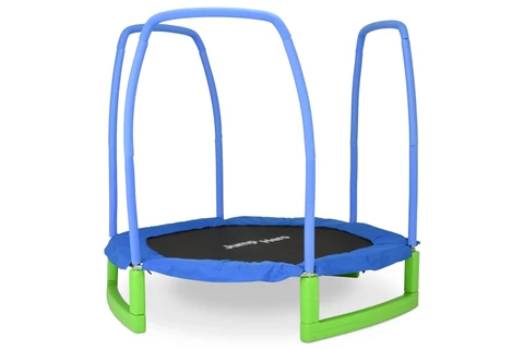 Tuintrampoline met veiligheidsnet aan buitenkant 213 cm Jump Hero groen
