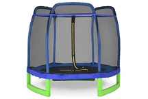 Tuintrampoline met veiligheidsnet aan buitenkant 213 cm Jump Hero groen
