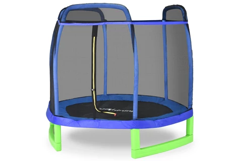 Tuintrampoline met veiligheidsnet aan buitenkant 213 cm Jump Hero groen