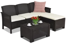 Venezia Relax Bica bruin technorattan loungemeubelset