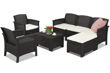 Venezia Relax Corner 6 Bica bruin technorattan loungemeubelset