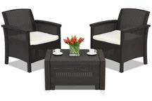 Venezia Terras 2 bruin Bica technorattan set