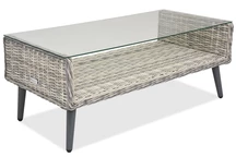Witte technorattan koffietafel Bilbao Garden Point
