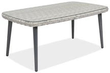 Witte technorattan terrastafel Bilbao Garden Point
