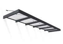 Aluminium deurluifel Sophia XL 1,4 x 5,7 m Palram - Canopia antraciet