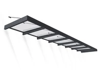 Aluminium deurluifel Sophia XL 1,4 x 7,5 m Palram - Canopia antraciet