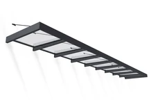 Aluminium deurluifel Sophia XL 1,4 x 8,5 m Palram - Canopia antraciet