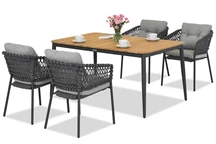 Aluminium meubilair Padva/Almada voor 4 personen Tuinpunt
