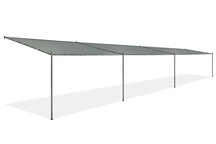 Antraciet terrasoverkapping Genua 3 x 12m Tuinpunt