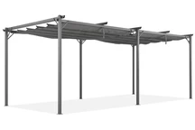 Antraciet terraspergola La Palma 3 x 6m Garden Point