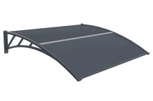 Luifel over deur Tiset 120 x 150cm CoverTech antraciet