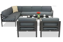Garden Point Porto Corner 7 antraciet hoekmeubelset