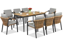 Messina/Padva aluminium meubilair voor 8 personen Garden Point