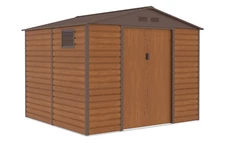Metalen gereedschapshuisje Malmo 2,8 x 2,6 m Winkel Boss bruin