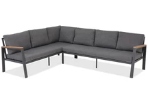 Tuinpunt antraciet Zakintos technorattan tuinhoek