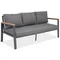 Zakintos Coffee 8 antraciet Garden Point luxe aluminium meubelset