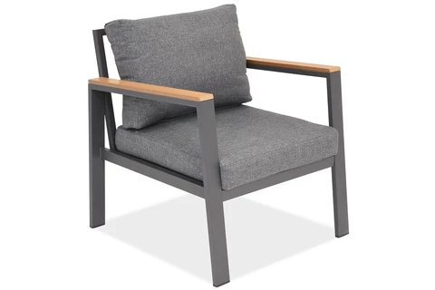 Zakintos Coffee 8 antraciet Garden Point luxe aluminium meubelset