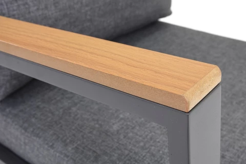 Zakintos Coffee 8 antraciet Garden Point luxe aluminium meubelset