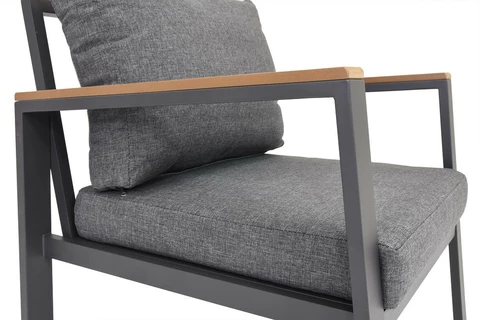 Zakintos Coffee 8 antraciet Garden Point luxe aluminium meubelset