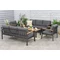 Zakintos Coffee 8 antraciet Garden Point luxe aluminium meubelset