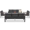 Zakintos Coffee 8 antraciet Garden Point luxe aluminium meubelset