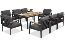 Zakintos Premium 8 antraciet Garden Point aluminium tuinmeubelen