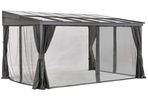 Aluminium terrasoverkapping 3 x 4 m Tarragona Premium Garden Point antraciet