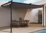 Antraciet terrasoverkapping Santana 3x4 Tuinpunt