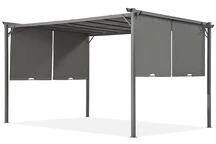 Antraciet terraspergola Sevilla 3x4m Garden Point