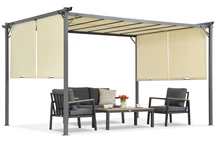 Beige Sevilla 3x4m Tuinpunt terraspergola