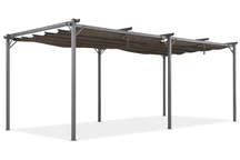 Bruine La Palma 3x6m Tuinpunt terraspergola