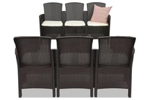 Lido Coffee 6 bruin Bica technorattan meubelset