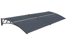 Luifel over deur Tiset 120 x 300cm CoverTech antraciet