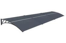 Luifel over deur Tiset 120 x 450cm CoverTech antraciet