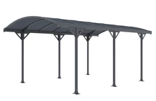 Polycarbonaat shelter Minnesota 3 x 5 m CoverTec antraciet