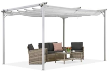 Witte La Palma 3x4m Tuinpunt terraspergola