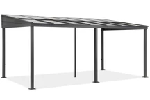 Aluminium muurprieel 3 x 5 m Tarragona Tuinpunt antraciet