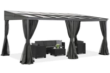 Aluminium terrasoverkapping 3 x 6 m Tarragona Premium Garden Point antraciet