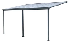 Aluminium terrasoverkapping San Diego 4,3 x 3 CoverTech antraciet