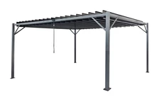 Antraciet terraspergola Tasos 3x4m Tuinpunt