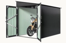 Arendal metalen gereedschapshuis 2,4 x 1,7 m Store Boss antraciet
