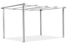 Barbados 3 x 4 m wit Garden Point metalen terras pergola frame
