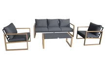 Belluno Garden Point antraciet aluminium tuinset