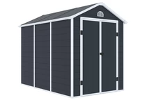 Bergen kunststof gereedschapshuisje 1,9 x 2,8 m CoverTech antraciet