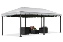 Grijs tuinpaviljoen Valencia 3x6m Garden Point