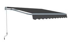 Grijze terraszonwering 350 x 250 cm Garden Point