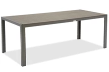 Grote aluminium polywood tuintafel 200 cm Verona Garden Point grijs