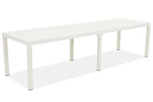 King Double Bica grote tuintafel wit