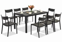 King/Provence antraciet tuinmeubelset voor 8 personen Bica